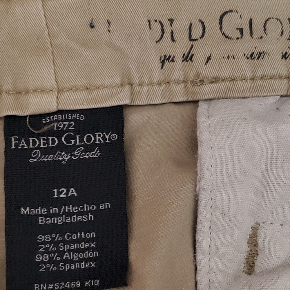 Faded Glory Chinos Size 12 Average - Picture 3 of 3